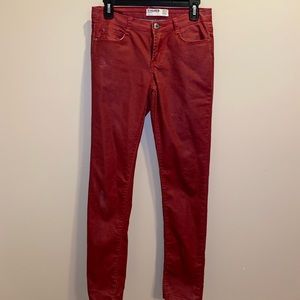 Cotton On Faux Leather Red Pants